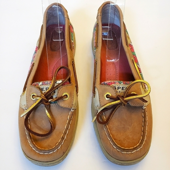 Sperry Top Siders 8 tropical sequin 2 eye slip on - Picture 4 of 9